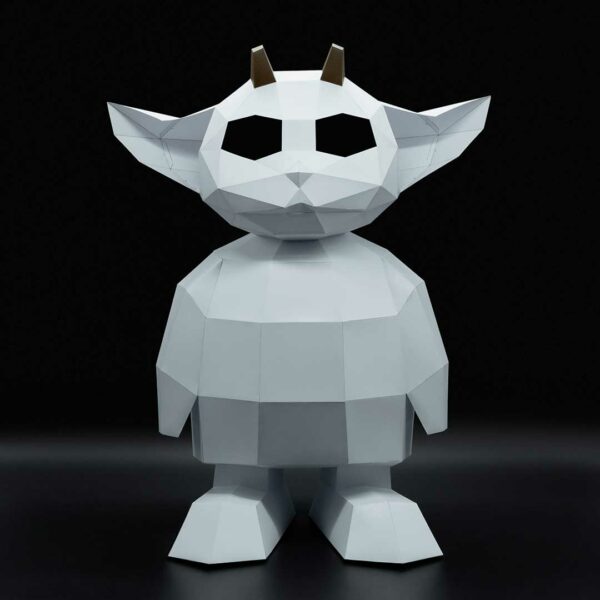Ned papercraft statue DIY made from PDF template with cardstock