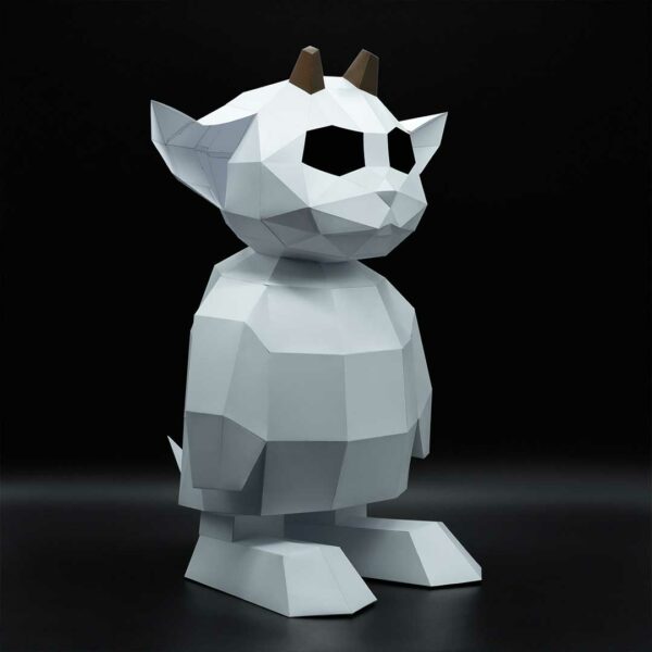 Ned papercraft statue DIY made from PDF template with cardstock