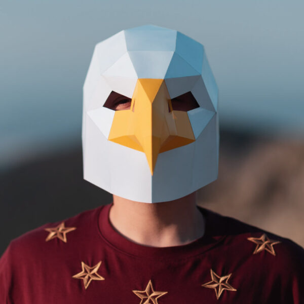 Máscara de Águila para hacer con Papel
