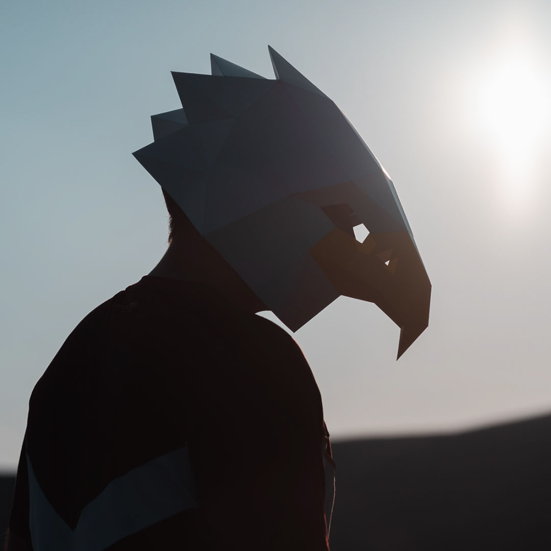 ▷ Máscara de Águila de Papel en 3D | Plantillas