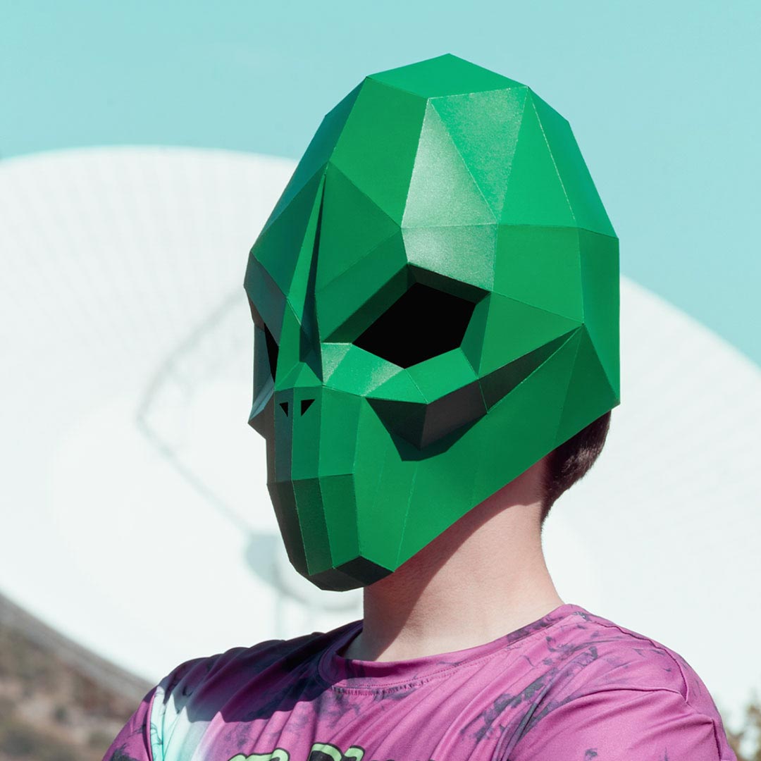 Alien Mask Printable Template