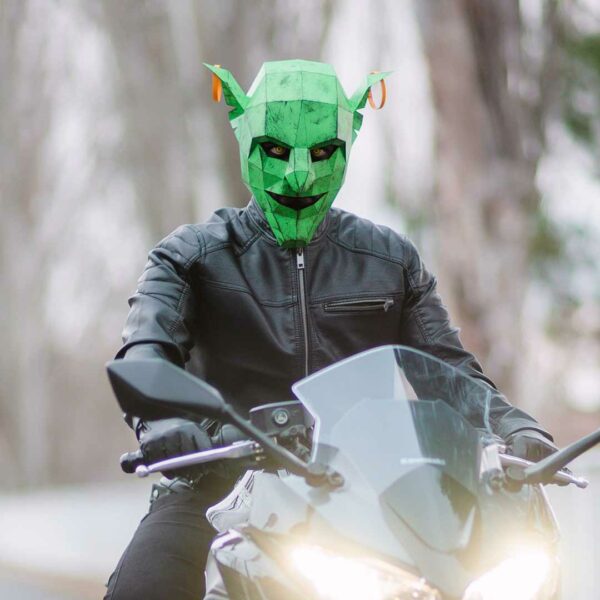 DIY Green Goblin Mask Paper Craft