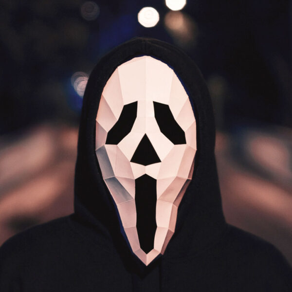 Máscara de Scream 3D de Papel