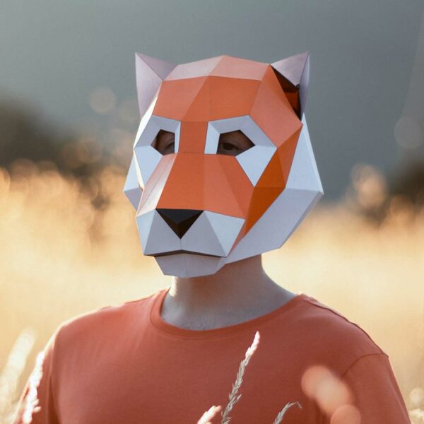 DIY Tiger Mask Paper Craft