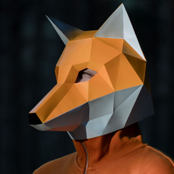 3D Fox Mask Paper Craft
