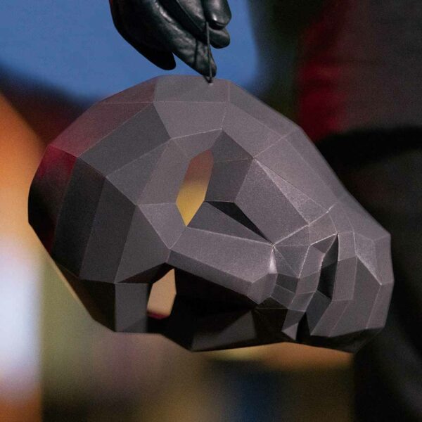 Máscara del Juego del Calamar 3D de Papel
