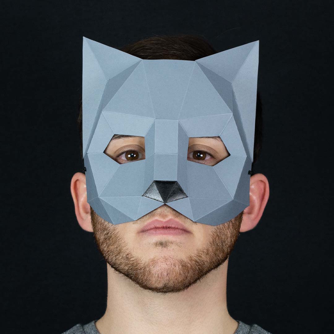 Cat Mini Mask Printable Template