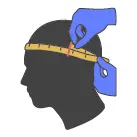 How to measure head circumference with a sewing tape measure