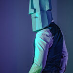 Máscara de Moai de papel en 3D, por @bertoalvarado2297