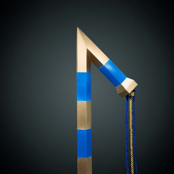 Egyptian Flail papercraft DIY made from PDF template with cardstock