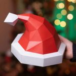 Gorro de Navidad de papel 3D – Retrato 1