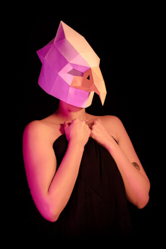 Máscara de Águila de papel en 3D, por @bertoalvarado2297