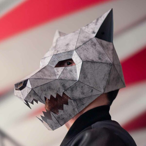 Wolf Mask Printable Template