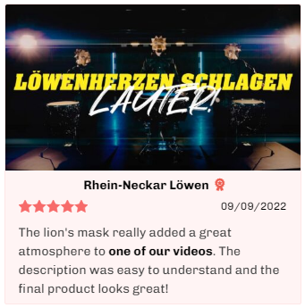 Review of Rhein Neckar Löwen for Lion Mask