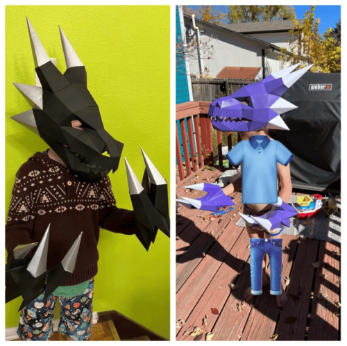 Disfraz de dragón super original para niños