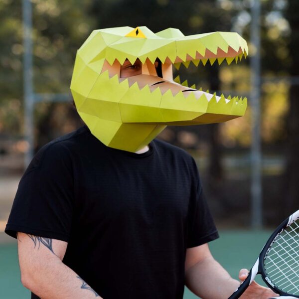 Crocodile Mask to make with Paper