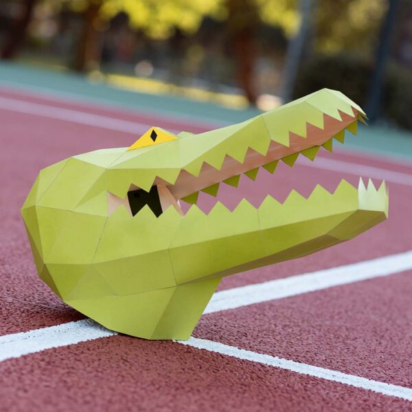 3D Alligator Mask Paper Craft