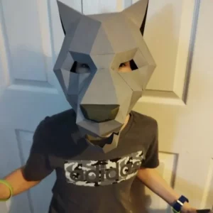 Wolf Mask Template for kids