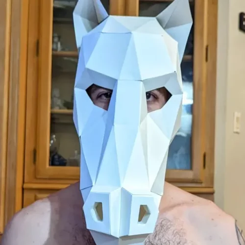 Horse Mask in 3D - Templates