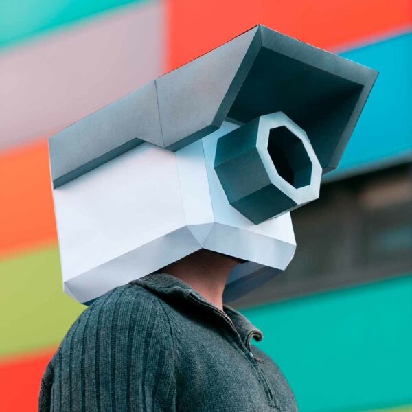 3D Camera Mask Paper Craft