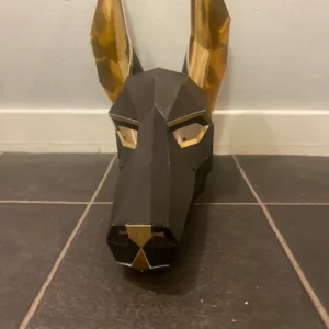 Homemade Anubis mask for printing
